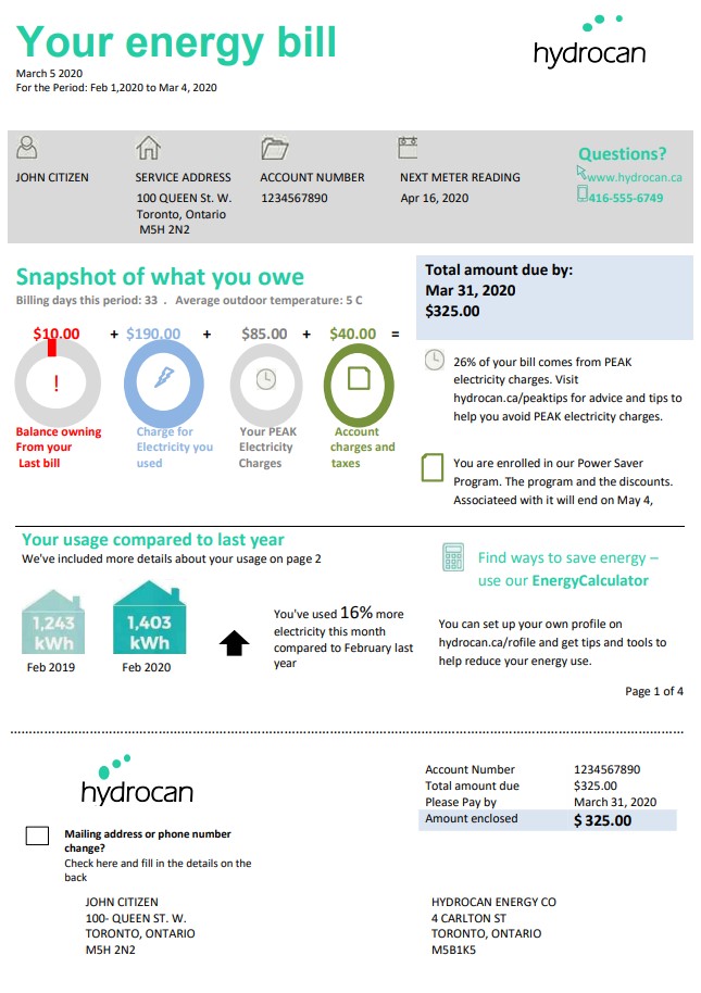  Minol USA business utility bill 